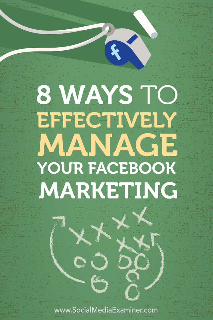8 τρόποι για την αποτελεσματική διαχείριση του Facebook Marketing: Social Media Examiner