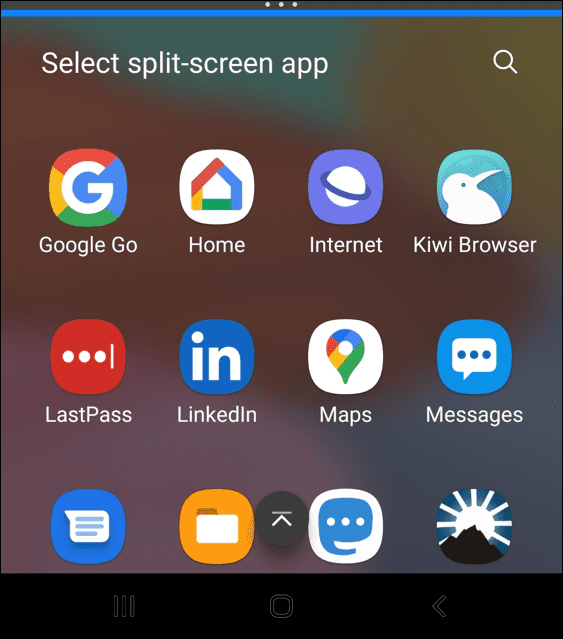 πώς να χωρίσετε την οθόνη στο Android επιλέξτε εφαρμογή