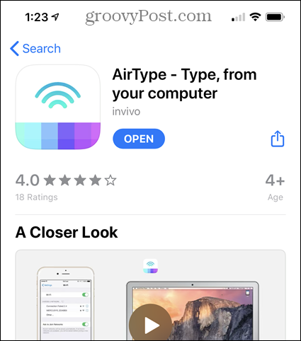 AirType στο App Store