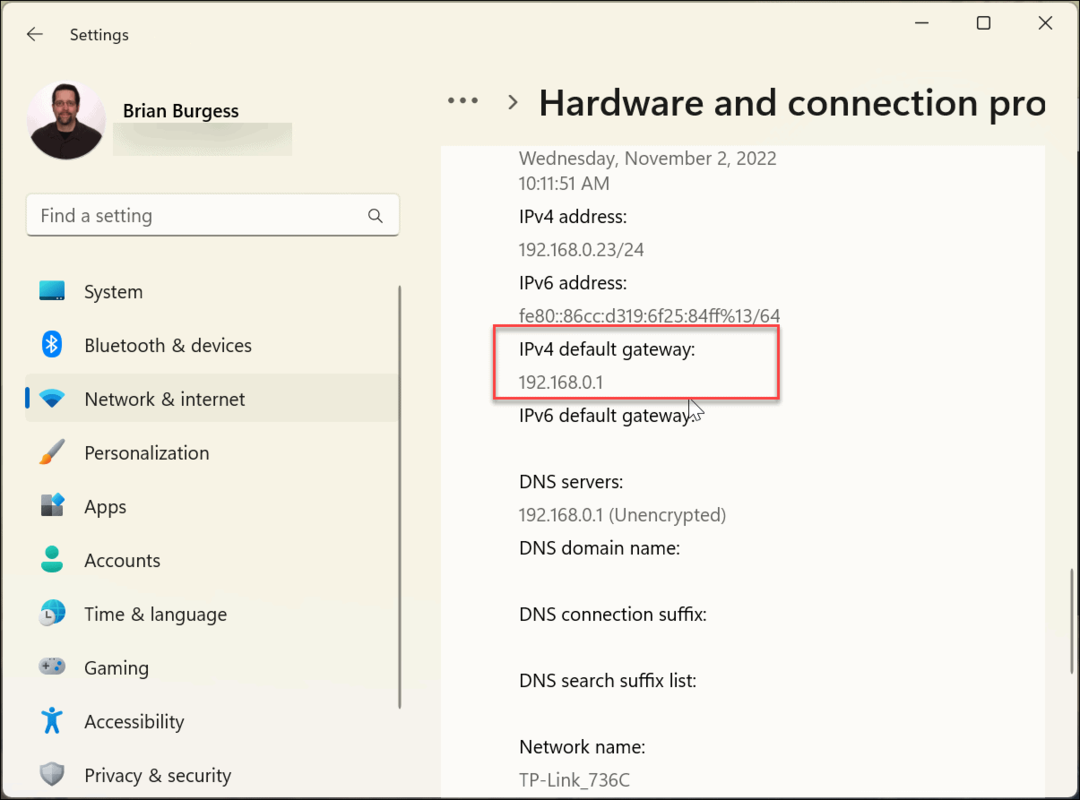 Βρείτε τη διεύθυνση IP του δρομολογητή σας στα Windows 11