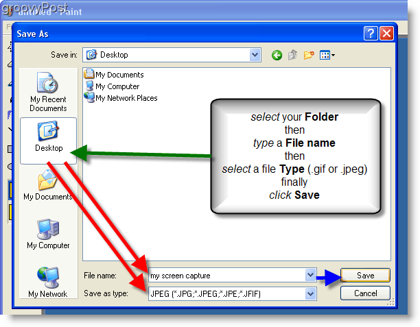 Λήψη στιγμιότυπου οθόνης στα Windows XP