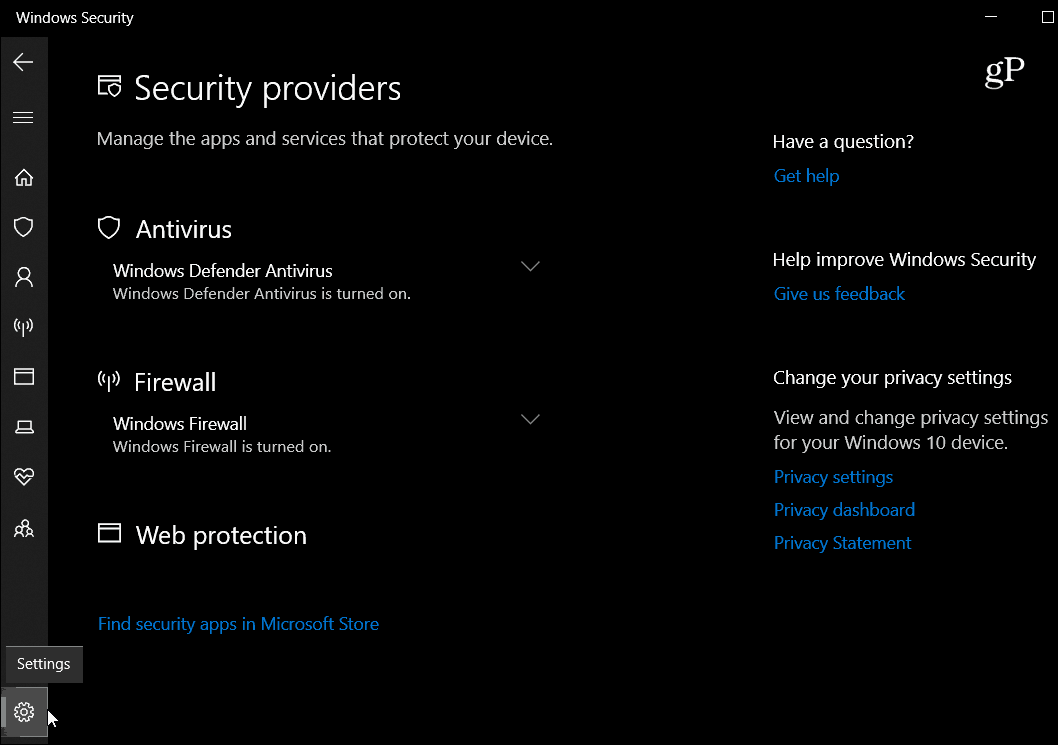 Τι νέο υπάρχει για τα Windows 10 Οκτωβρίου 2018 Ενημέρωση ρυθμίσεων ασφαλείας
