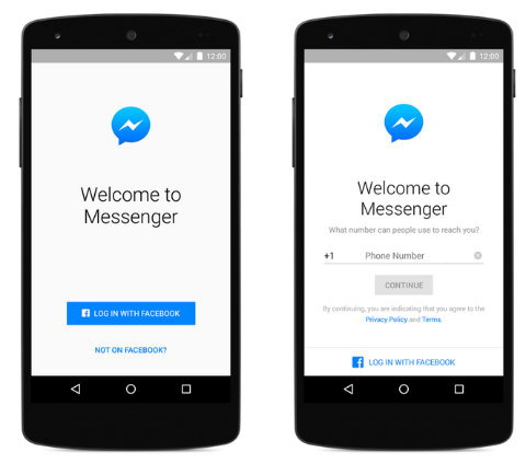 Το Facebook Messenger δεν χρειάζεται πλέον Λογαριασμός Facebook