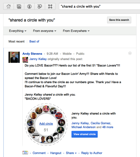 google + Ξεκινώντας 5 κοινόχρηστοι κύκλοι