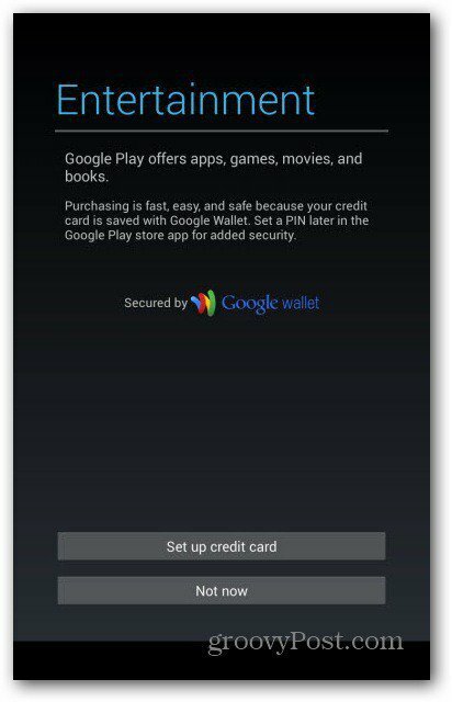 Λογαριασμοί χρηστών του Nexus 7 - Πορτοφόλι Google