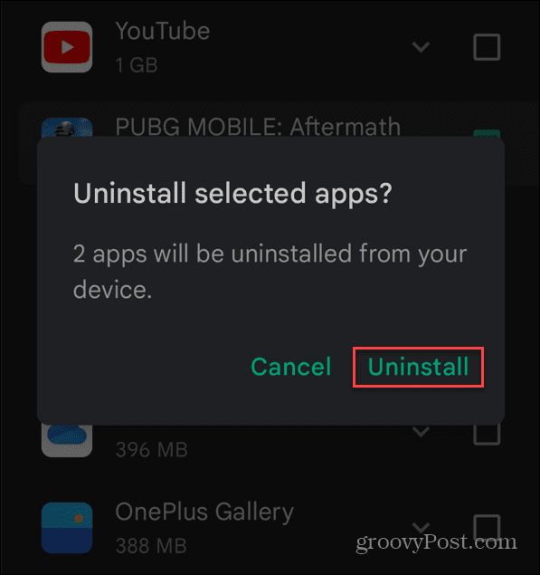 Βρείτε εφαρμογές που καταλαμβάνουν χώρο στο Android