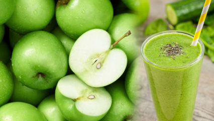 Ποια είναι τα οφέλη των πράσινων μήλων; Εάν πίνετε τακτικά χυμό πράσινου μήλου και αγγουριού ...