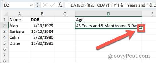 λαβή μεταφοράς excel