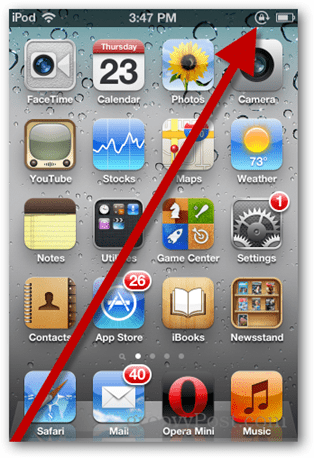IPhone ή iPod Touch: Απενεργοποίηση αυτόματου προσανατολισμού