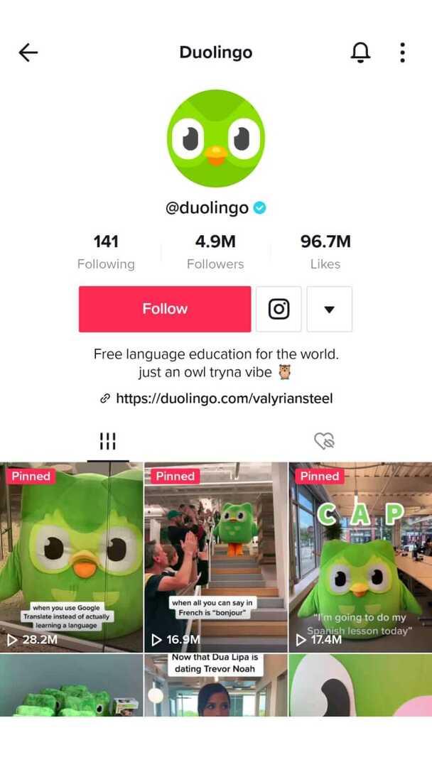 how-to-developer-a-video-content-strategy-who-e-the-face-of-your-content-tiktok-duolingo-owl-mascot-example-3