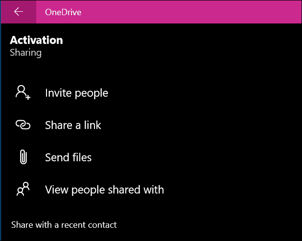 Παράθυρα εφαρμογής OneDrive 10 8