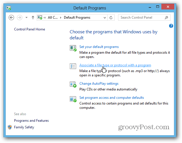 Επιλέξτε τα Windows 8 Προγράμματα