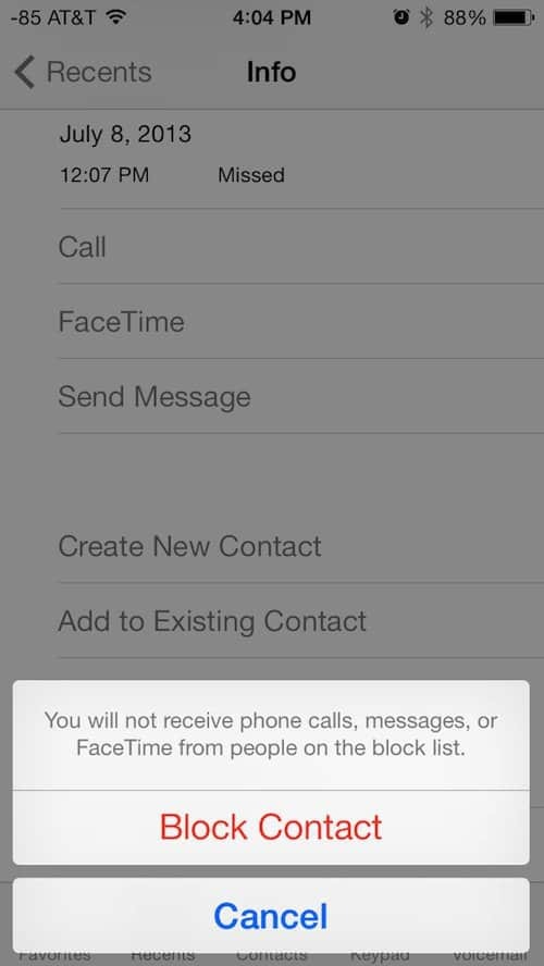 Το iOS 7 της Apple προσθέτει την δυνατότητα αποκλεισμού ανεπιθύμητων κλήσεων και κειμένων