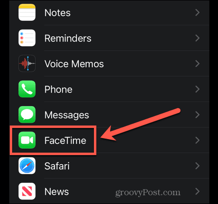 ρυθμίσεις για το iphone facetime