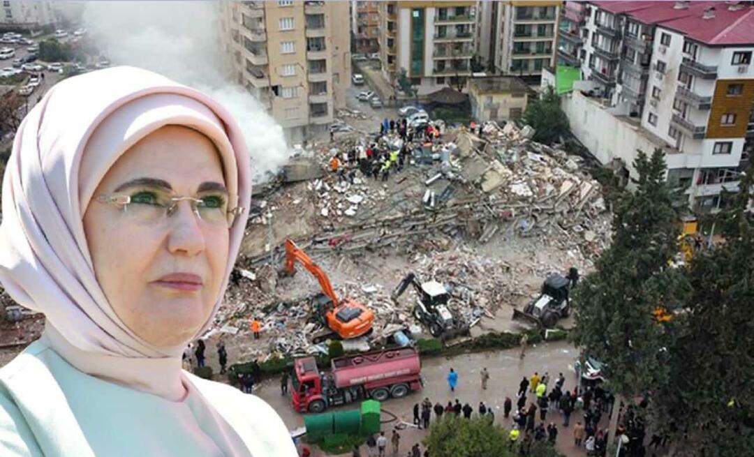 Πρώτη Κυρία Ερντογάν: Οι καρδιές μας φούντωσαν με την είδηση ​​του σεισμού!