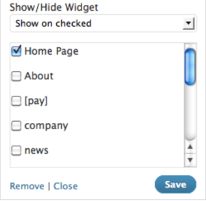 προσθήκη widget widget