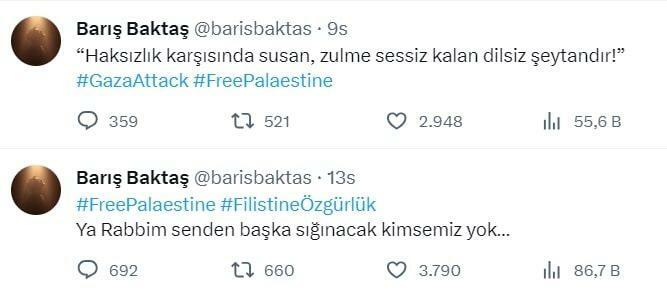 Barış Baktaş Μοιράζουμε την υποστήριξη στην Παλαιστίνη