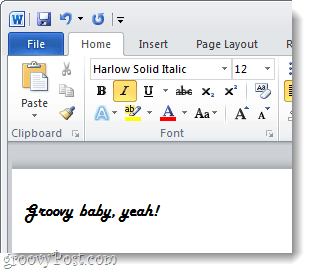 groovy fonts μωρό, ναι!