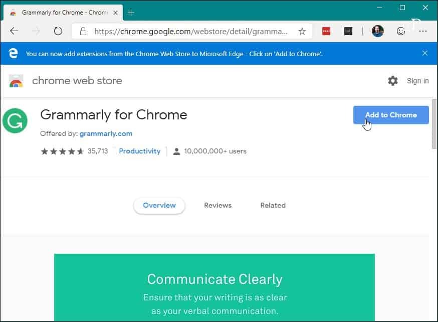 5 Εγκαταστήστε το Edge Chrome Chrome Extension
