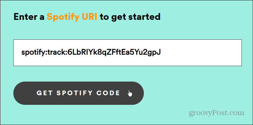 Λάβετε μουσική κοινής χρήσης κώδικα spotify