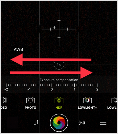 procamera HDR εργαλείο προσαρμογής