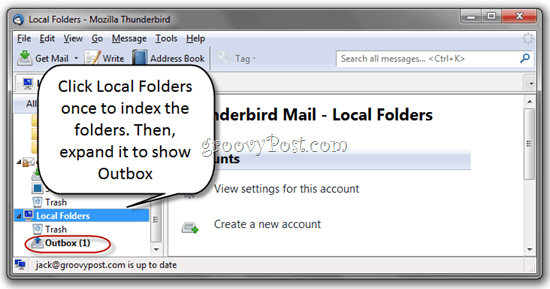 Διαγραφή Μη αποσπασμένων μηνυμάτων στο φάκελο "Εξερχόμενα" του Thunderbird