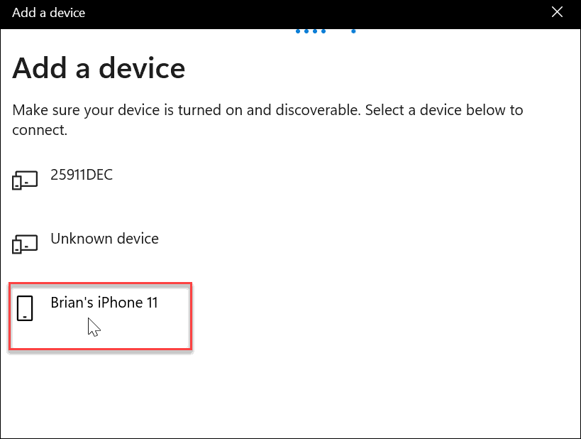 επιλέξτε bluetooth iphone χρήση δυναμικού κλειδώματος στα windows 11