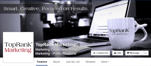 εικόνα εξωφύλλου facebook toprank marketing