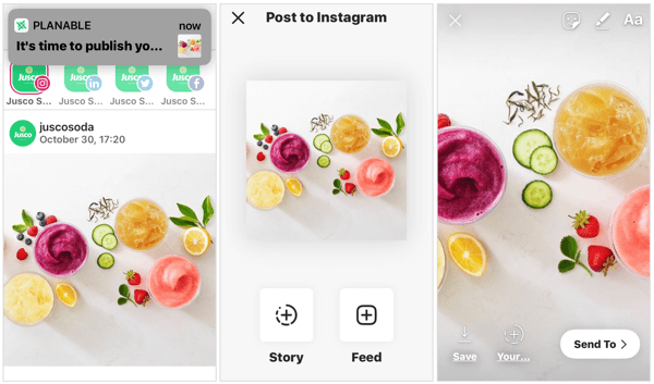 Προγραμματίστε την ιστορία του Instagram μέσω του Planable