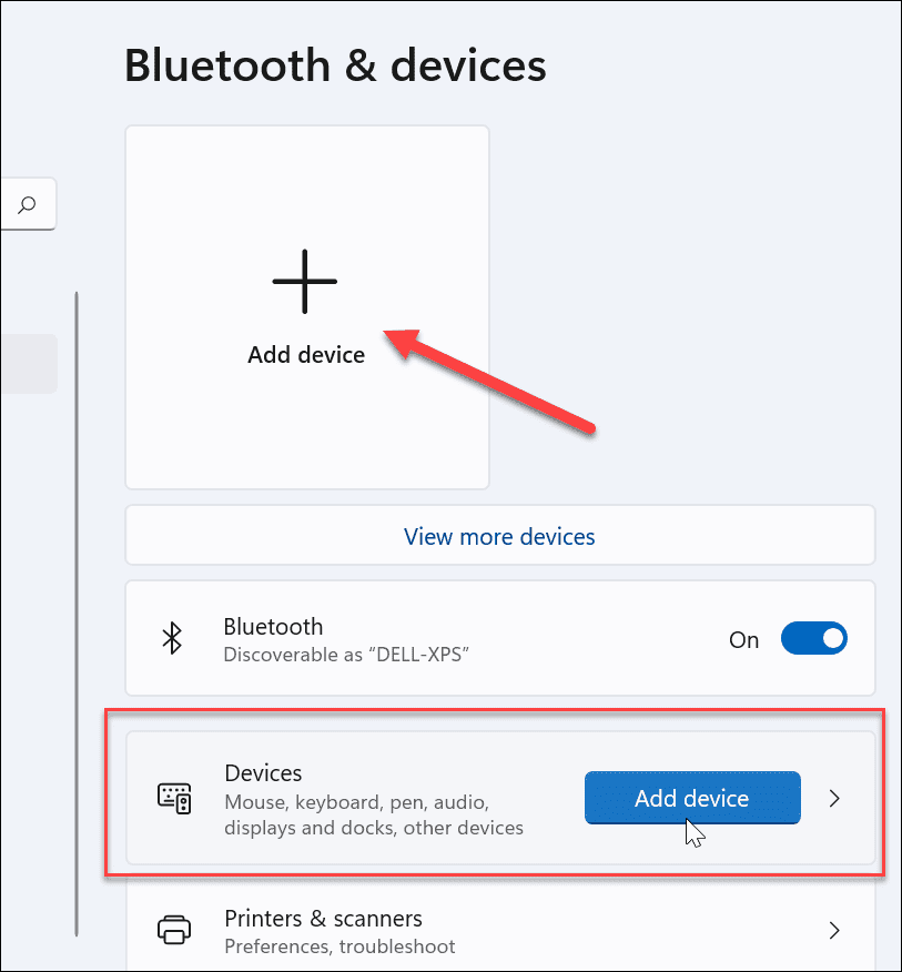 προσθέστε Συσκευή Bluetooth Windows 11