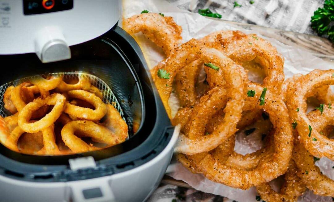 Πώς να φτιάξετε δαχτυλίδια κρεμμυδιού στο Airfryer;