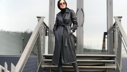 Δερμάτινα μοντέλα σακακιών με ρούχα hijab