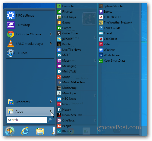 Εφαρμογές των Windows 8