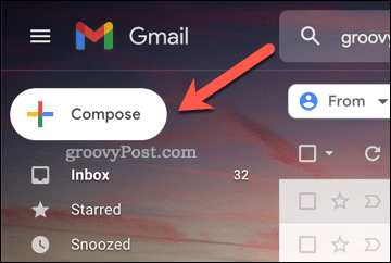 Το κουμπί Σύνταξη Gmail