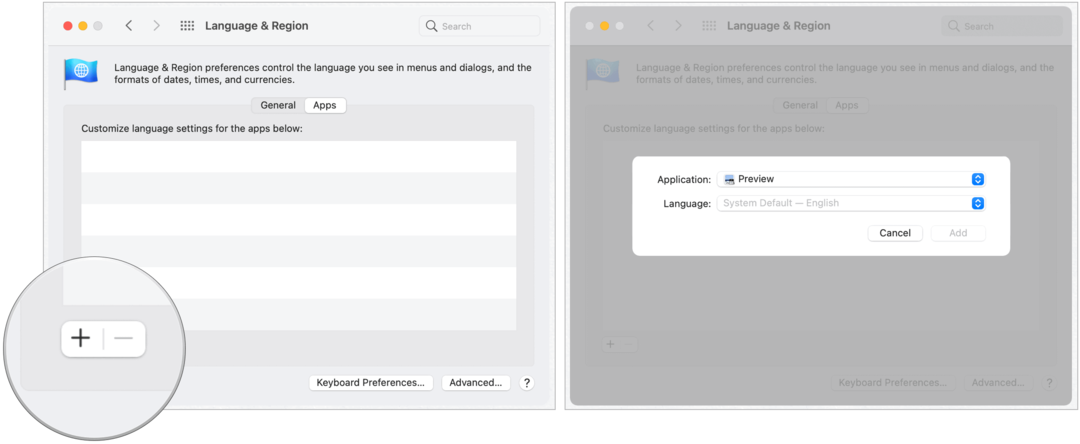 Mac αλλάξτε γλώσσες εφαρμογών