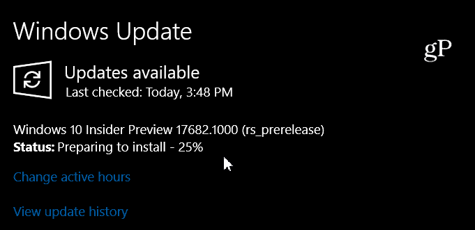 Windows 10 Insider Προεπισκόπηση 17682