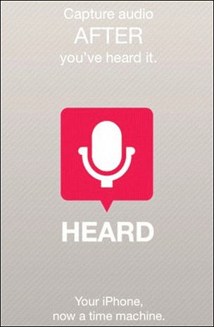 Ακούστηκε: Νέα εφαρμογή iPhone Σταθερή εγγραφή ήχου στην αναπαραγωγή Τελευταία πέντε λεπτά
