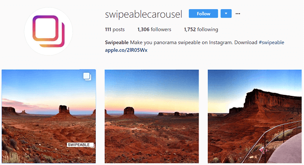 Το Swipeable μετατρέπει πανοραμικές φωτογραφίες και φωτογραφίες 360 σε αναρτήσεις πολλών εικόνων.