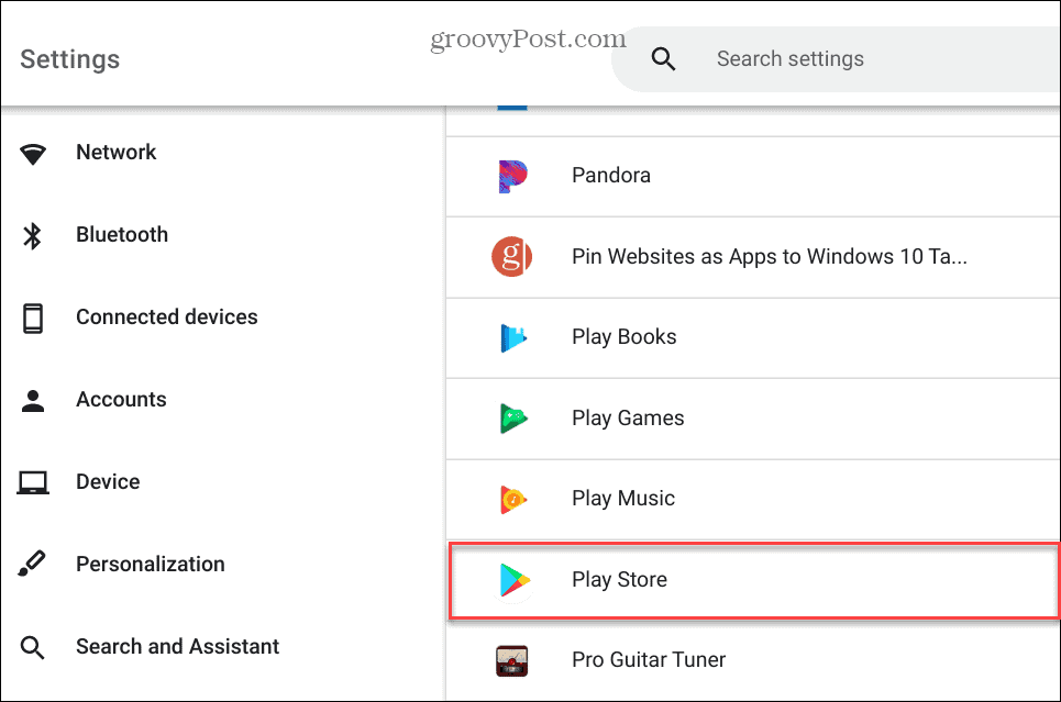 Το Google Play δεν λειτουργεί στο Chromebook