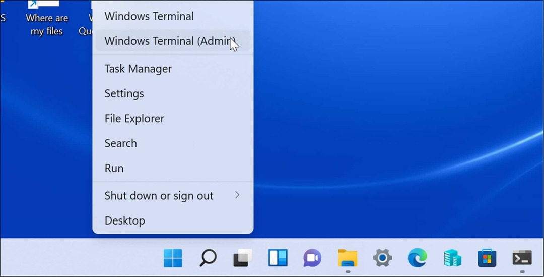 Διαχειριστής τερματικού Windows Windows 11