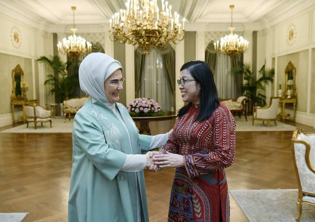 Πρώτη Κυρία Ερντογάν και ο πρωθυπουργός του Βιετνάμ