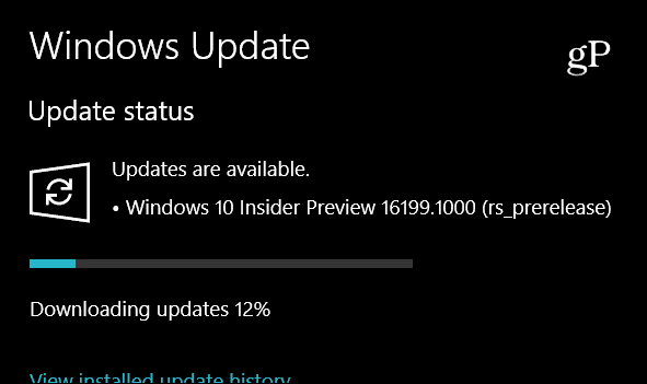 Microsoft Ship Windows 10 Προεπισκόπηση Insider Build 16199, Περιλαμβάνει νέες δυνατότητες