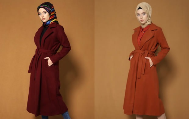 hijab μοντέλα παλτό σκονισμένο