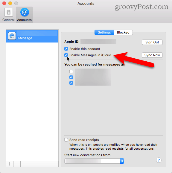 Ενεργοποιήστε μηνύματα στο iCloud στο Mac σας