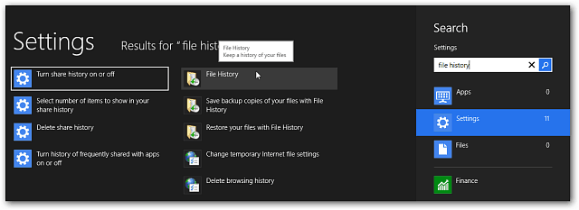 Πώς να ενεργοποιήσετε το ιστορικό αρχείων των Windows 8