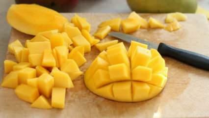Πώς να ψιλοκόψετε το μάνγκο; Πώς να κόψετε το μάνγκο πιο εύκολα; Η πιο εύκολη τεχνική κοπής μάνγκο στο σπίτι