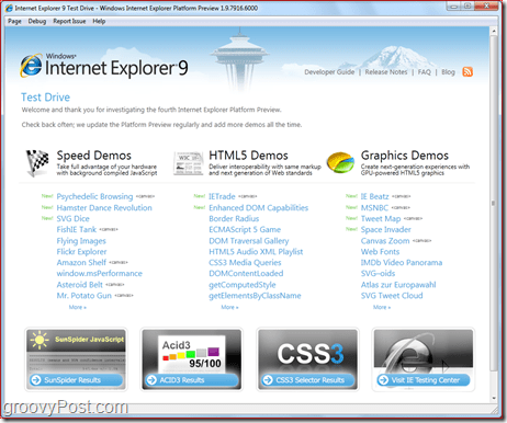 Internet Explorer 9: Κάντε λήψη της προεπισκόπησης