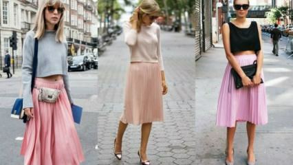 Πώς να συνδυάσετε μια ροζ φούστα;