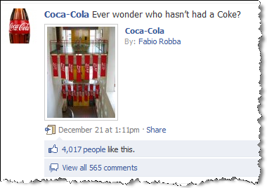 coca-cola στο Facebook