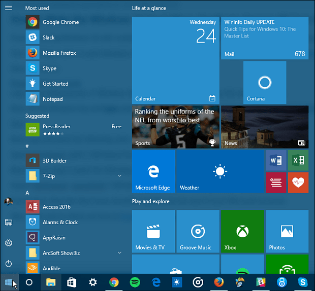 Πώς να κάνετε το μενού Έναρξης των Windows 10 αντιγράψτε μεταξύ όλων των λογαριασμών χρηστών